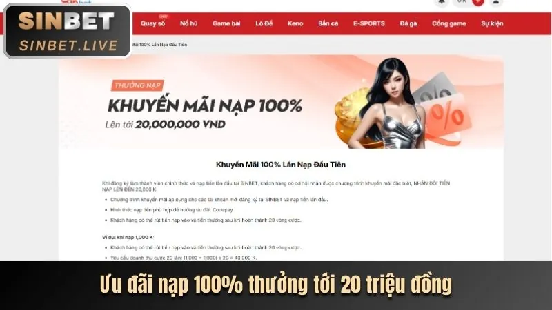 Thưởng chào mừng hello88